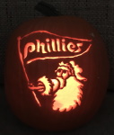 Phillies Phanatic pumpkin